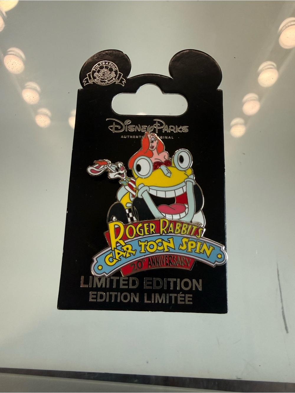 Disney Trading pin celebrating the 20th Anniversary of Roger Rabbit’s Car Toon